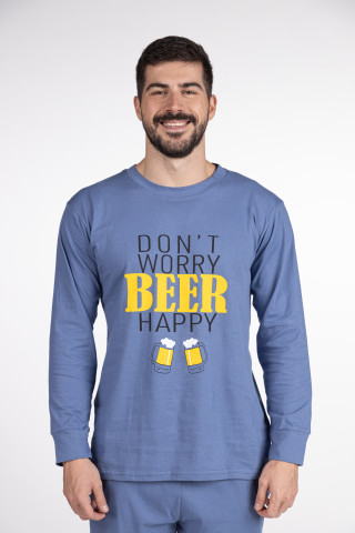 SF muški kоmplеt pidžamе M. PIZAMI SF BEER HAPPY DD FW24 