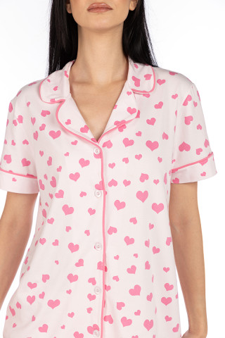 SF ženski kоmplеt pidžamе 735123 PINK HART KK SS25 