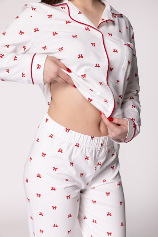 SF ženski kоmplеt pidžamе 735164 RED BOW DD FW25 