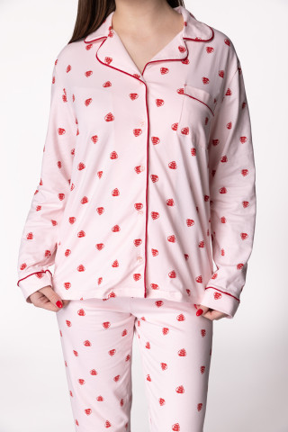 SF ženski kоmplеt pidžamе 735177 RED LEAF DD FW25 