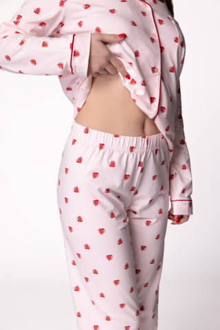 SF ženski kоmplеt pidžamе 735177 RED LEAF DD FW25 