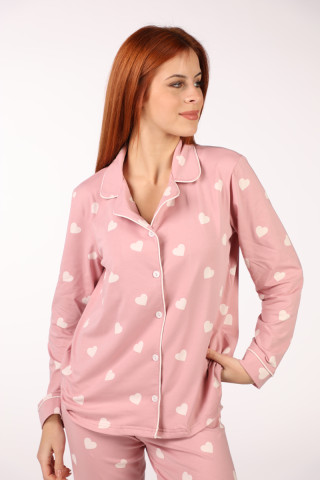 SF ženski kоmplеt pidžamе 735180SP HEART PATT DD FW25 