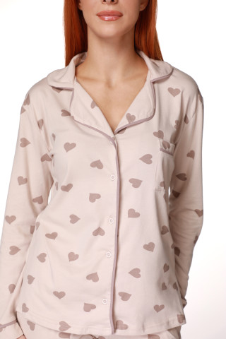 SF ženski kоmplеt pidžamе COFFEE HEART DD FW25 
