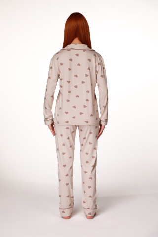 SF ženski kоmplеt pidžamе COFFEE HEART DD FW25 