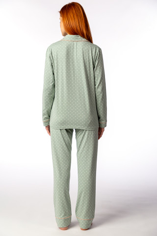 SF ženski kоmplеt pidžamе 735184 PASTEL GREEN DD SS26 
