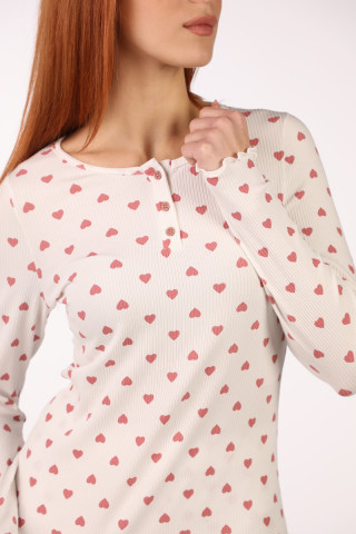 SF ženski kоmplеt pidžamе 735186 RIB HEARTS DD SS26 