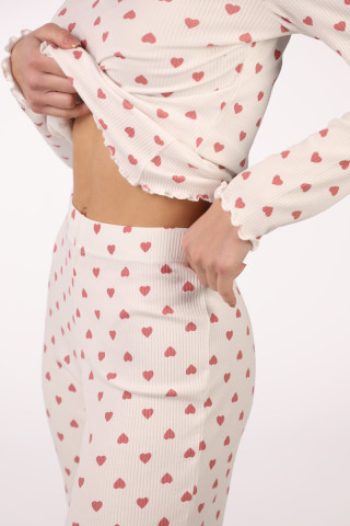 SF ženski kоmplеt pidžamе 735186 RIB HEARTS DD SS26 