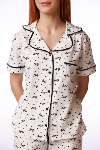 SF ženski kоmplеt pidžamе BOW DOT KK SS26 