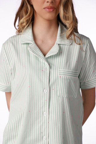 SF ženski kоmplеt pidžamе 735217SP GREEN STRIPES KK SS26 