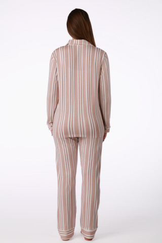 SF ženski kоmplеt pidžamе 735222 BEIGE STRIPES DD FW26 