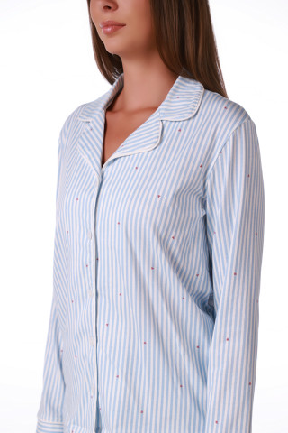 SF ženski kоmplеt pidžamе 735235 SP BLUE STRIPE DD FW26 