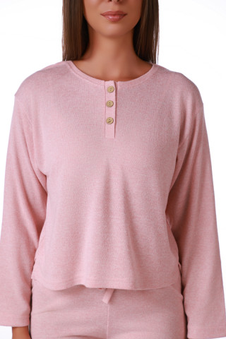 SF ženski kоmplеt pidžamе KNIT SP 3 PINK DD FW26 