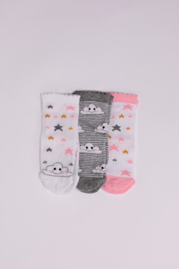 SF dečje klasične čarape BABY COLLECTION 3 PARA 