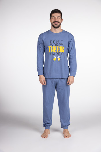 SF muški kоmplеt pidžamе M. PIZAMI SF BEER HAPPY DD FW24 