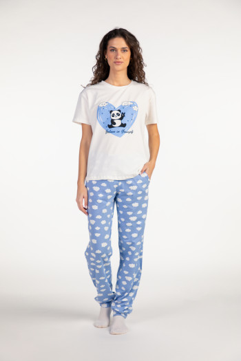 SF ženski kоmplеt pidžamе 735099 PANDA CLOUD KD SS25 