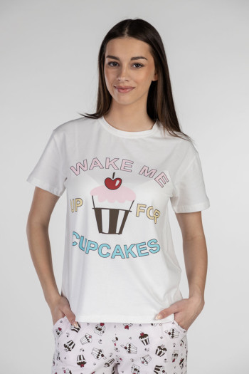 SF ženski kоmplеt pidžamе 735101 CUPCAKES KD SS25 