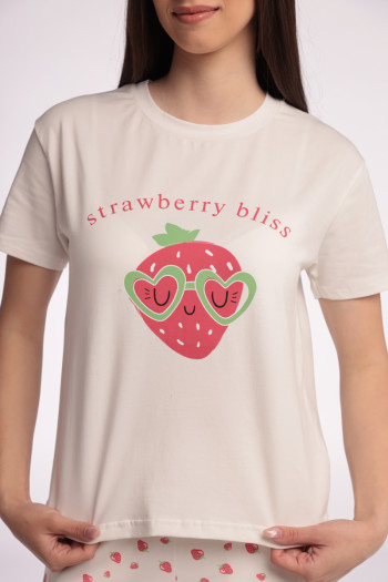 SF ženski kоmplеt pidžamе 735108 STRAWBERRY KD SS25 