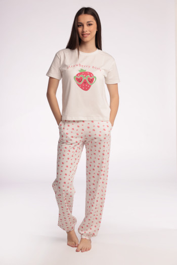 SF ženski kоmplеt pidžamе 735108 STRAWBERRY KD SS25 