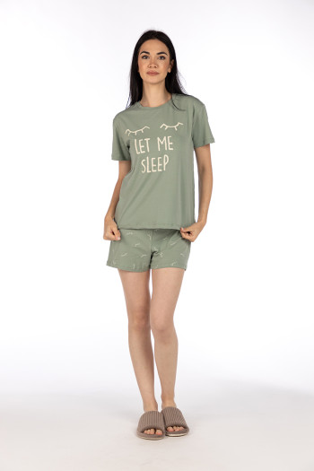 SF ženski kоmplеt pidžamе 735117 LET ME SLEEP KK SS25 