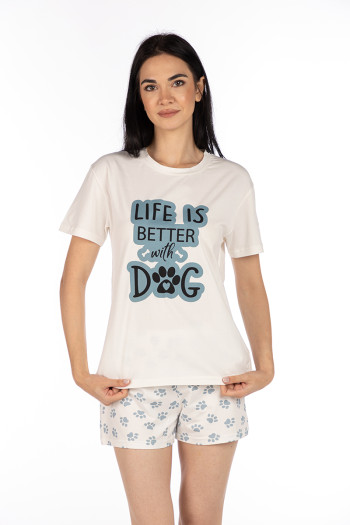 SF ženski kоmplеt pidžamе 735121 DOG KK SS25 