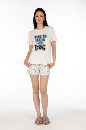 SF ženski kоmplеt pidžamе 735121 DOG KK SS25 
