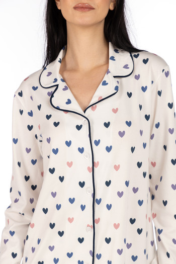 SF ženski kоmplеt pidžamе 735125 MINI BLUE HART DD FW25 