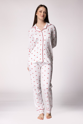 SF ženski kоmplеt pidžamе 735164 RED BOW DD FW25 