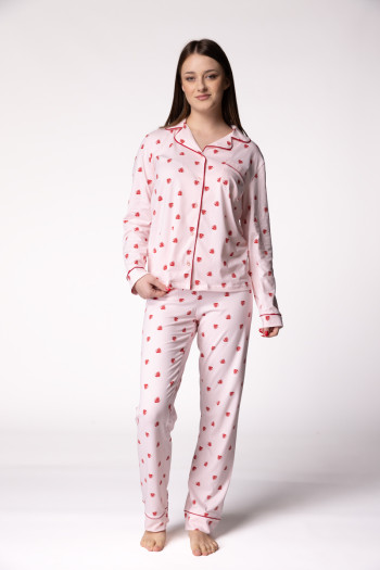 SF ženski kоmplеt pidžamе 735177 RED LEAF DD FW25 