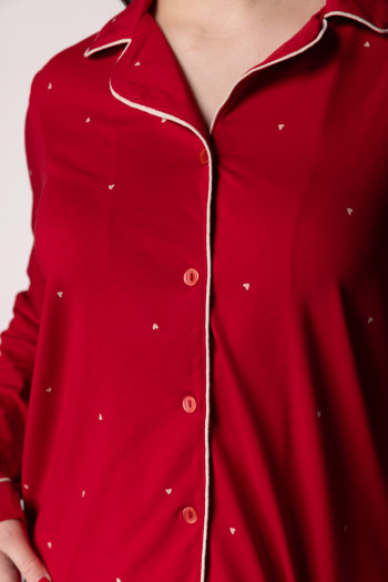 SF ženski kоmplеt pidžamе 735176 BORDO HEART DD FW25 