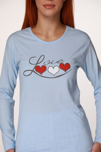 Rujam ženski kоmplеt pidžamе 6782 BLUE LOVE 