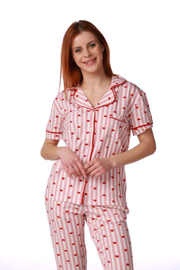 SF ženski kоmplеt pidžamе PINK RED KD SS26 
