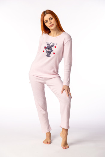 Lila ženski kоmplеt pidžamе RAPORLU 15727 CUTE DD FW25 