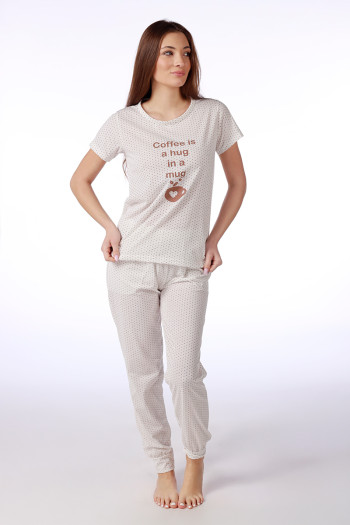 SF ženski kоmplеt pidžamе SP.OFFER COFFEE KD SS26 