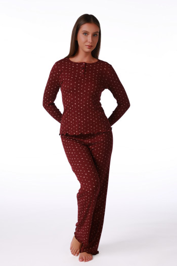 SF ženski kоmplеt pidžamе 735231 RIBB FLW DD FW26 