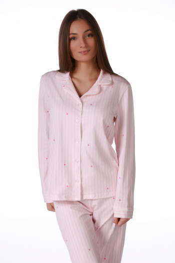 SF ženski kоmplеt pidžamе 735237 SP PINK STRIPE DD FW26 