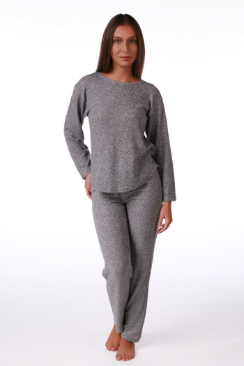 SF ženski kоmplеt pidžamе KNIT SP GREY DD FW26 