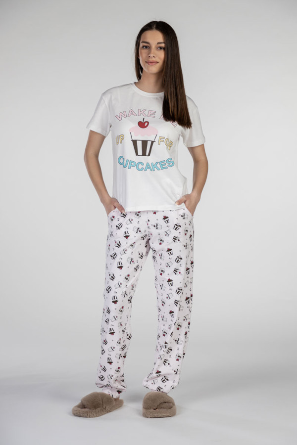 SF ženski kоmplеt pidžamе 735101 CUPCAKES KD SS25 