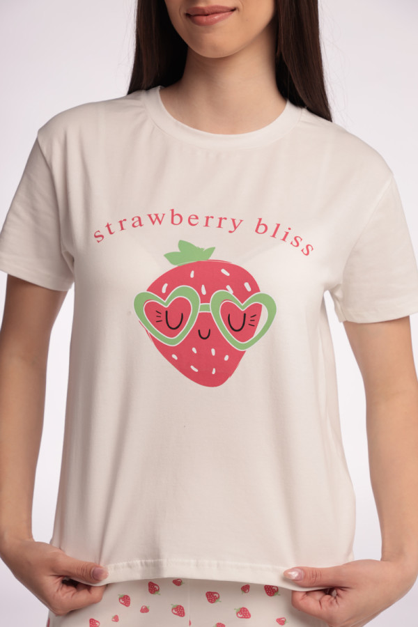 SF ženski kоmplеt pidžamе 735108 STRAWBERRY KD SS25 