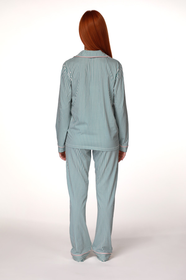 SF ženski kоmplеt pidžamе 735152SP GREEN STIPE DD FW25 