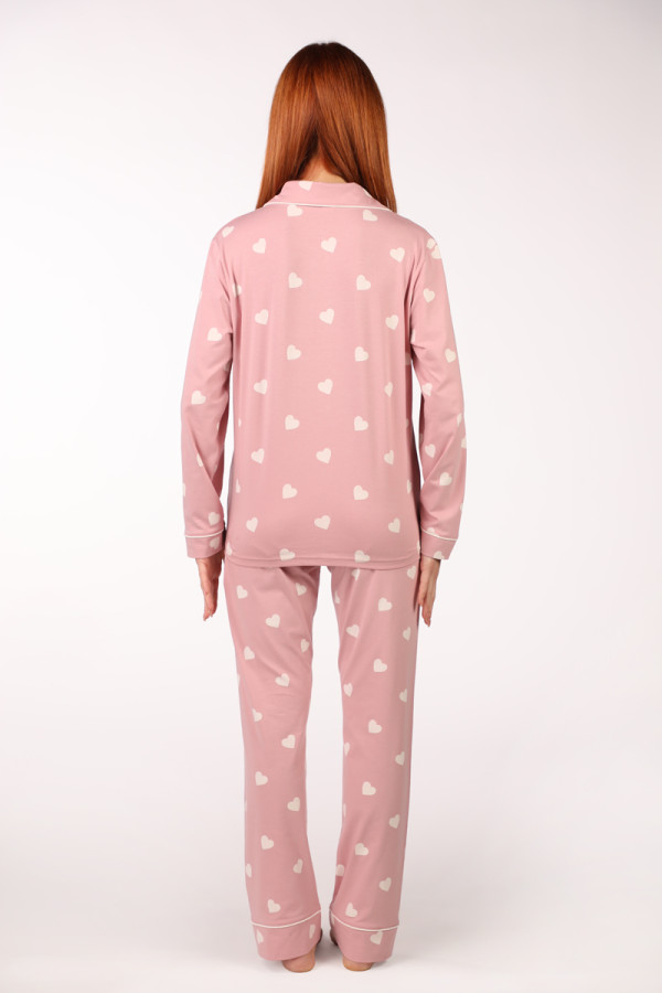 SF ženski kоmplеt pidžamе 735180SP HEART PATT DD FW25 