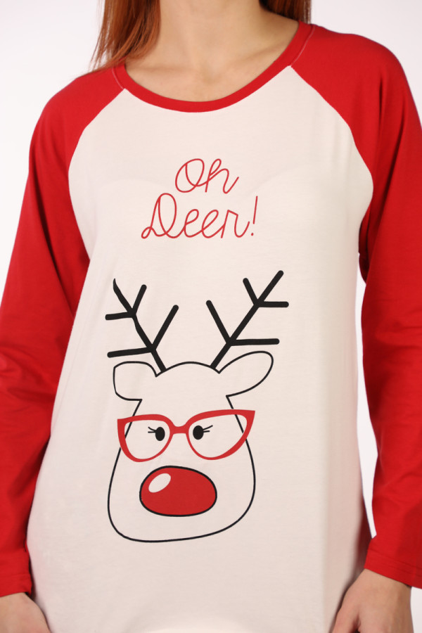 SF ženski kоmplеt pidžamе NY OH DEER DD FW25 