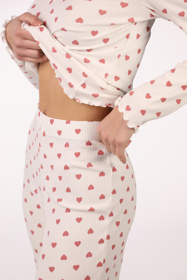 SF ženski kоmplеt pidžamе 735186 RIB HEARTS DD SS26 