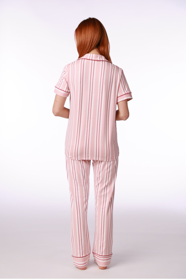 SF ženski kоmplеt pidžamе 735190 POWDER STRIPES KD SS26 