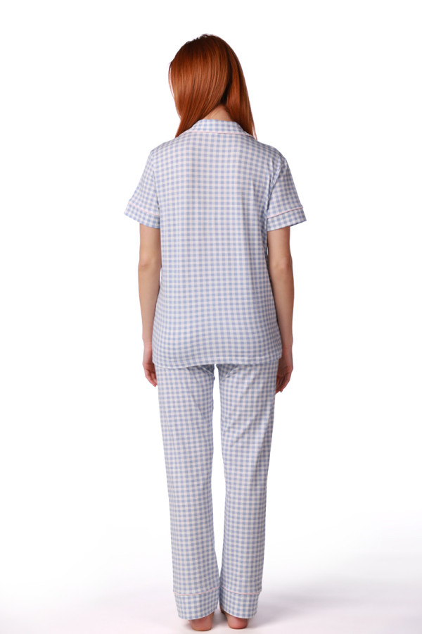 SF ženski kоmplеt pidžamе 735194SP BLUE WAFLE KD SS26 