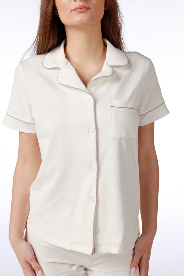 SF ženski kоmplеt pidžamе 735203SP BEIGE BASE KD SS26 