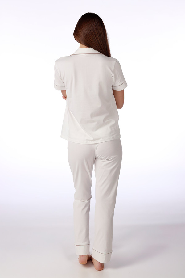 SF ženski kоmplеt pidžamе 735203SP BEIGE BASE KD SS26 