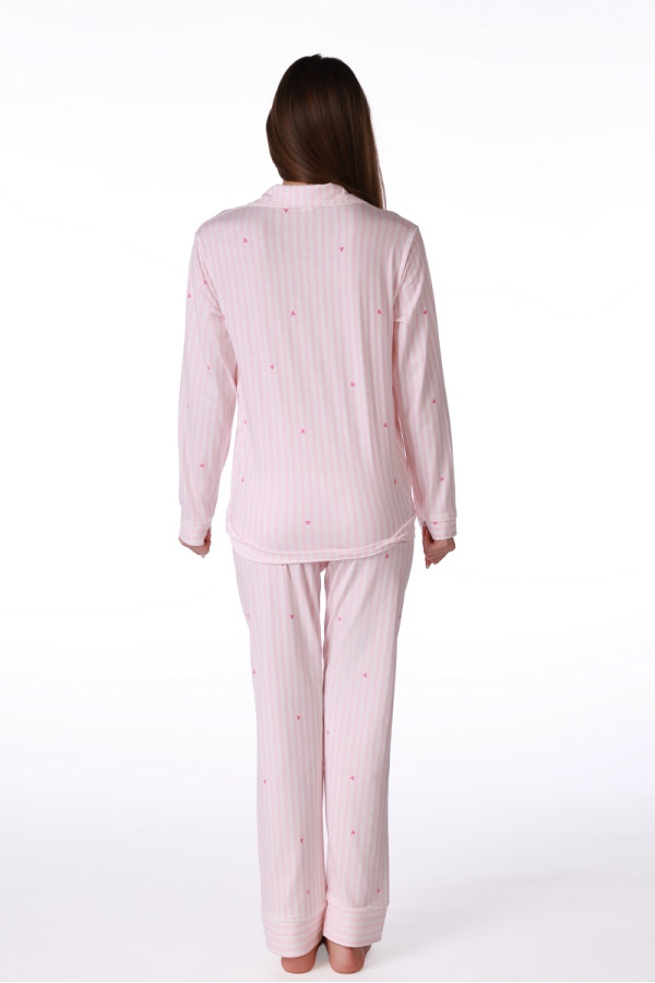 SF ženski kоmplеt pidžamе 735237 SP PINK STRIPE DD FW26 