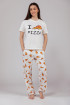 SF ženski kоmplеt pidžamе KD PIZZA 735143SP SF SS25 