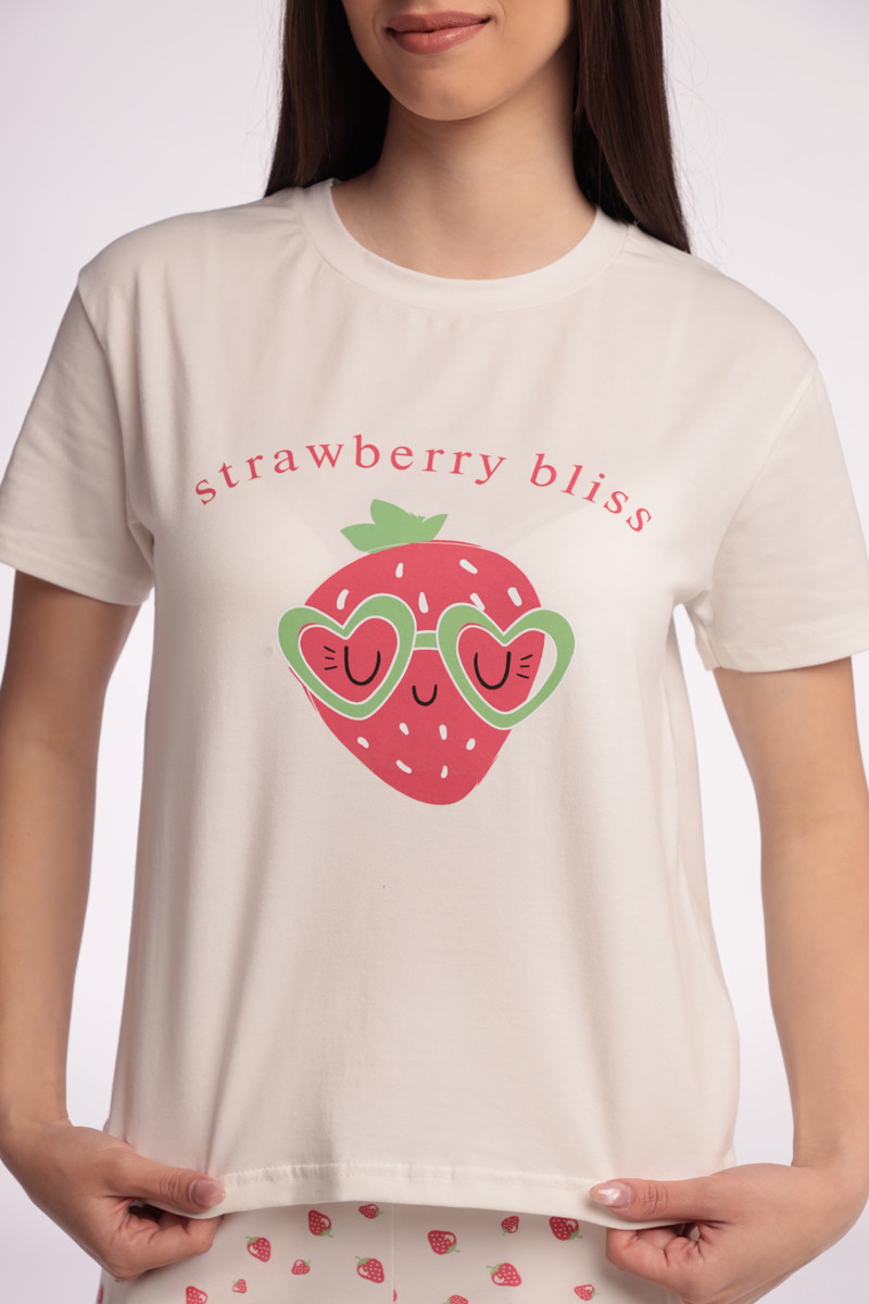 SF ženski kоmplеt pidžamе 735108 STRAWBERRY KD SS25 
