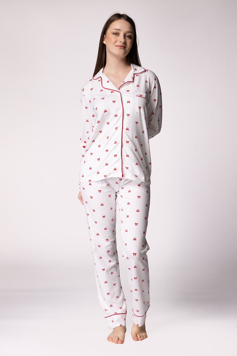 SF ženski kоmplеt pidžamе 735164 RED BOW DD FW25 